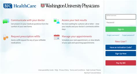 my chart bjc login|mychart patient log in.